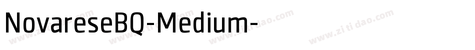 NovareseBQ-Medium字体转换