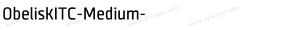 ObeliskITC-Medium字体转换