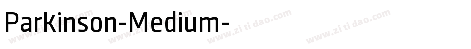 Parkinson-Medium字体转换