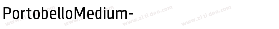 PortobelloMedium字体转换