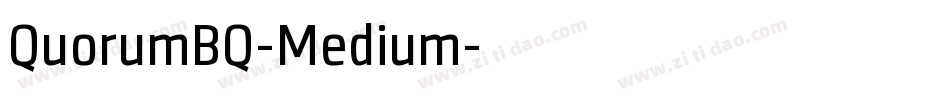 QuorumBQ-Medium字体转换