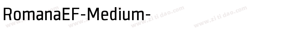 RomanaEF-Medium字体转换