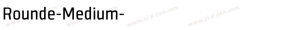 Rounde-Medium字体转换