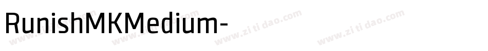 RunishMKMedium字体转换
