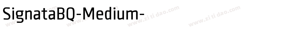 SignataBQ-Medium字体转换