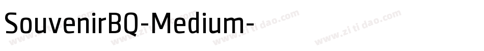 SouvenirBQ-Medium字体转换