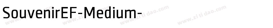SouvenirEF-Medium字体转换