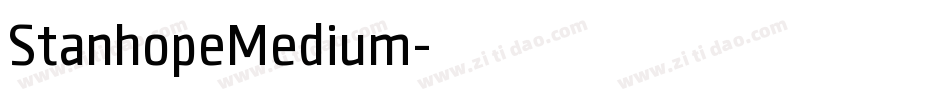 StanhopeMedium字体转换