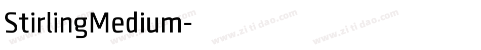 StirlingMedium字体转换