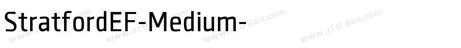 StratfordEF-Medium字体转换