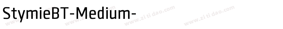 StymieBT-Medium字体转换