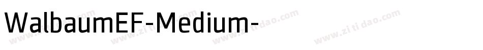 WalbaumEF-Medium字体转换