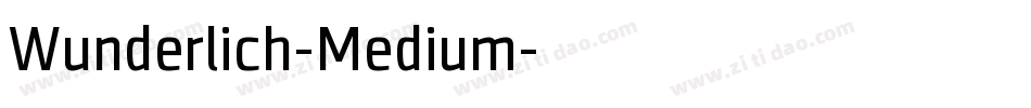 Wunderlich-Medium字体转换