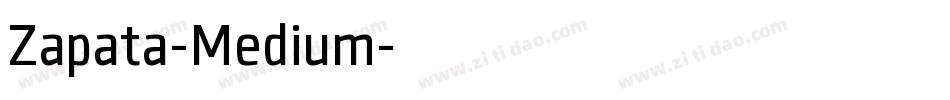 Zapata-Medium字体转换