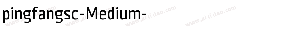 pingfangsc-Medium字体转换