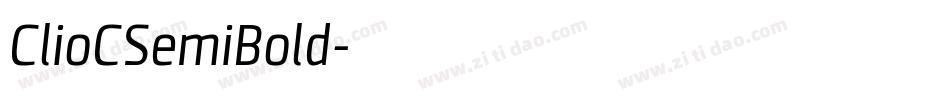 ClioCSemiBold字体转换