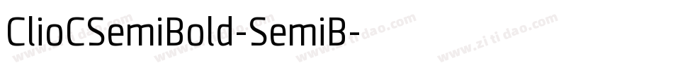 ClioCSemiBold-SemiB字体转换