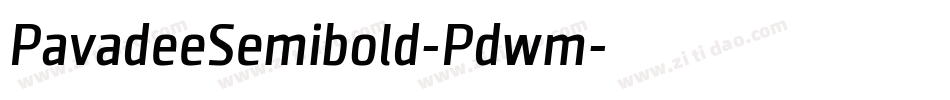 PavadeeSemibold-Pdwm字体转换 PavadeeSemibold-Pdwm字体转换