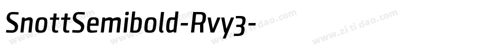 SnottSemibold-Rvy3字体转换
