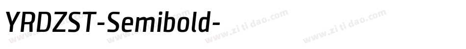 YRDZST-Semibold字体转换