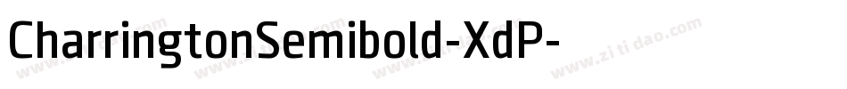 CharringtonSemibold-XdP字体转换