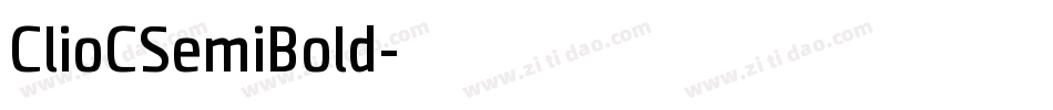 ClioCSemiBold字体转换