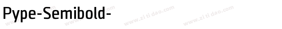 Pype-Semibold字体转换