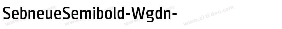 SebneueSemibold-Wgdn字体转换