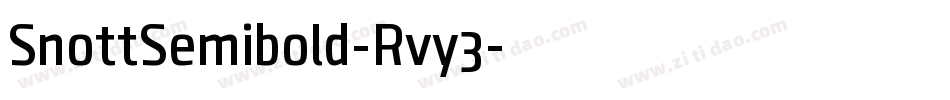 SnottSemibold-Rvy3字体转换