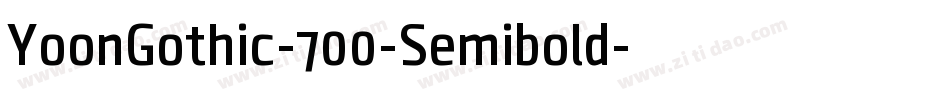 YoonGothic-700-Semibold字体转换