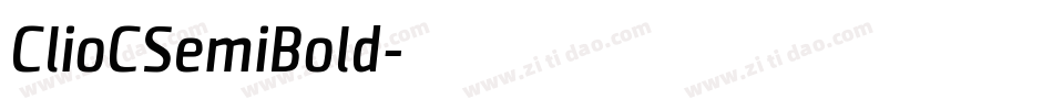 ClioCSemiBold字体转换