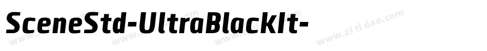 SceneStd-UltraBlackIt字体转换