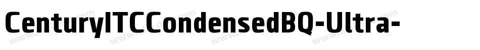 CenturyITCCondensedBQ-Ultra字体转换
