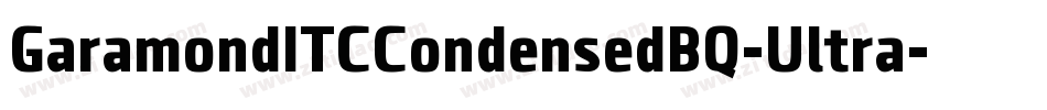 GaramondITCCondensedBQ-Ultra字体转换