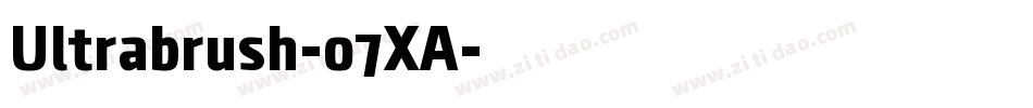 Ultrabrush-o7XA字体转换