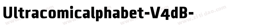 Ultracomicalphabet-V4dB字体转换