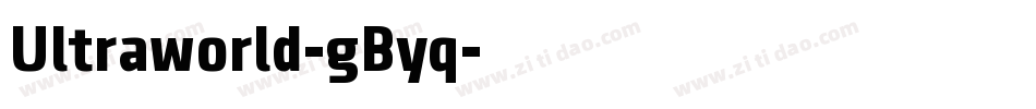 Ultraworld-gByq字体转换