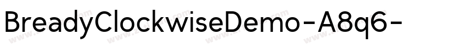 BreadyClockwiseDemo-A8q6字体转换