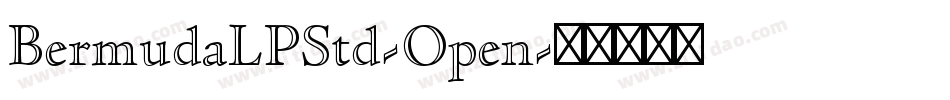 BermudaLPStd-Open字体转换