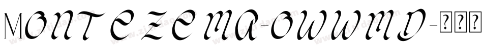 Montezema-owwmd字体转换