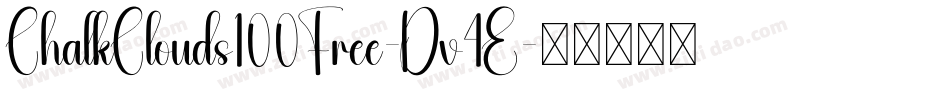 ChalkClouds100Free-Dv4E字体转换