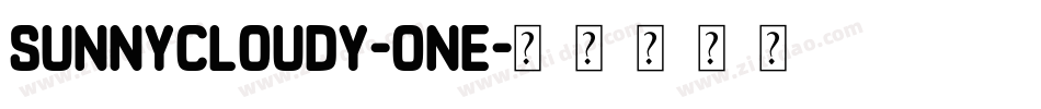 SunnyCloudy-One字体转换