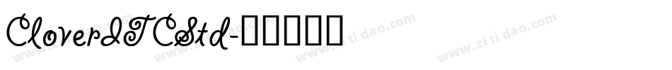 CloverITCStd字体转换