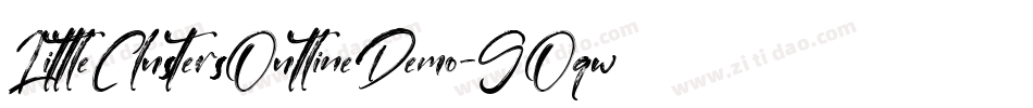 LittleClustersOutlineDemo-GOqwq字体转换