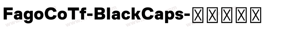 FagoCoTf-BlackCaps字体转换