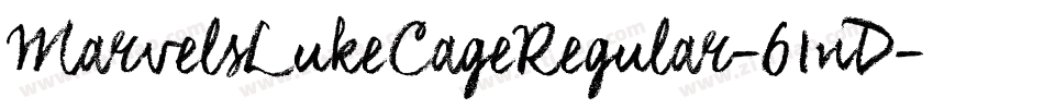 MarvelsLukeCageRegular-61nD字体转换