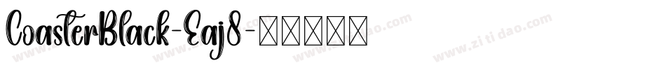CoasterBlack-Eaj8字体转换