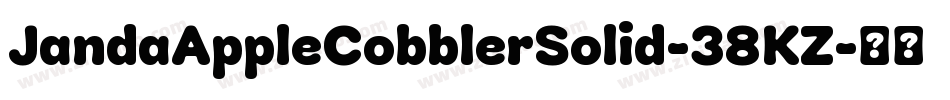 JandaAppleCobblerSolid-38KZ字体转换