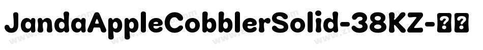 JandaAppleCobblerSolid-38KZ字体转换