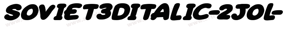 Soviet3DItalic-2Jol字体转换